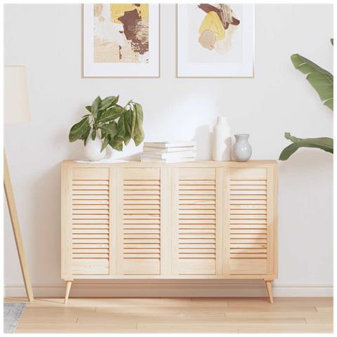 Ante Con Design A Lamelle 4 Pz 61,5x29,5 Cm In Legno Di Pino - Foto 1