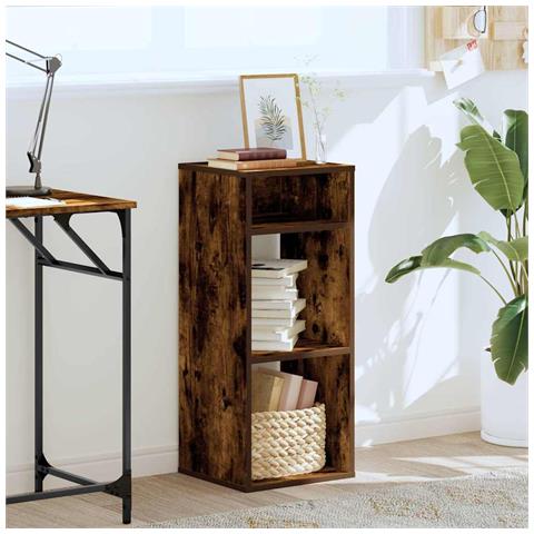 Libreria Rovere Fumo 34x31x80 Cm In Legno Multistrato - Foto 3