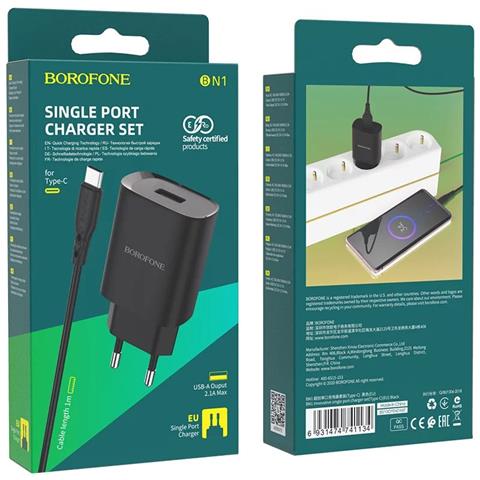 Caricabatterie Usb 2.1a Con Cavo Type-c - Foto 4