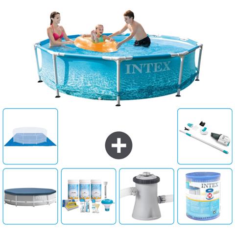 Piscina Fuori Terra - In Giro - 305x76 Cm - Blu - Include Accessori Coordinati A1334 - Foto 1