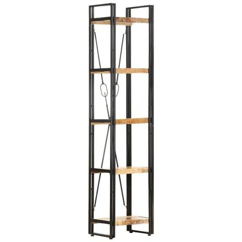 Lusso Casadino - Libreria A 5 Ripiani 40x30x180 Cm In Legno Massello Di Mango - Foto 2