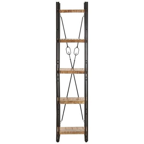 Lusso Casadino - Libreria A 5 Ripiani 40x30x180 Cm In Legno Massello Di Mango - Foto 1