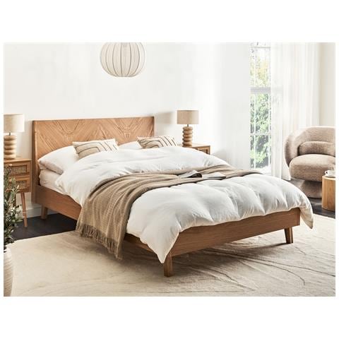 Letto Wizernes 140 X 200 Cm Rovere Chiaro - Foto 1