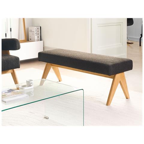 Panchina Tamre Bouclé Nero /marrone Chiaro - Foto 1