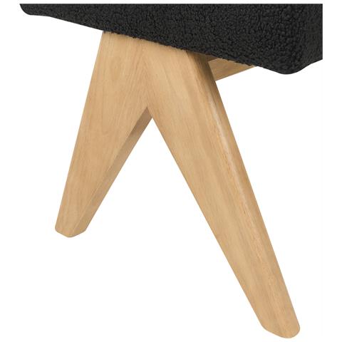 Panchina Tamre Bouclé Nero /marrone Chiaro - Foto 7