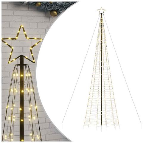 Albero di Natale a LED con Punte 1534 LED Bianco Caldo 500 cm - Foto 1