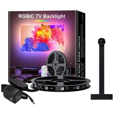Strisce Led Da 3,8 M Con Controller Di Sincronizzazione Tv E Telecomando - Foto 1