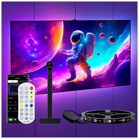 Strisce Led Da 3,8 M Con Controller Di Sincronizzazione Tv E Telecomando - Foto 6