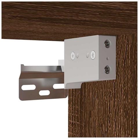 Set Mobili da Bagno 3 pz Rovere Marrone in Legno Multistrato - Foto 9