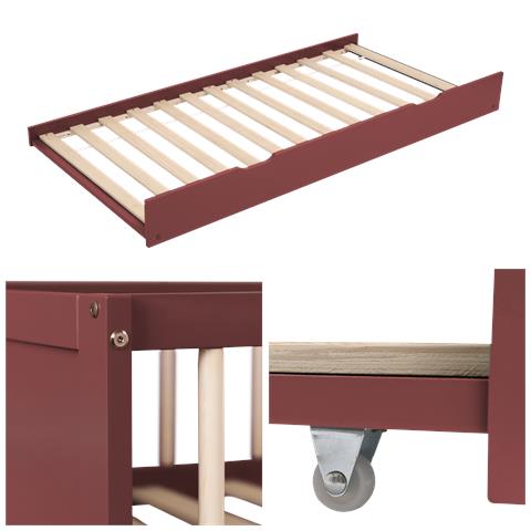 Letto A Scomparsa Per Bambini 190x90cm Terracotta Adam - Foto 12