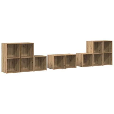 Set di mobili TV 8 pz Rovere artigianale Legno ingegnerizzato - Foto 1