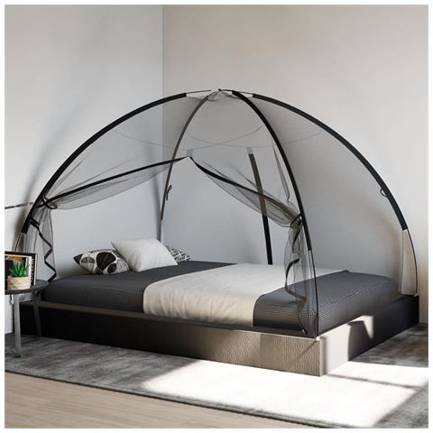 Zanzariera Mongolia con Porte 220 Rete Nera 200x150x140 cm - Foto 2