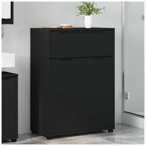 Mobile da Bagno Nero 72,5 x 36,5 x 100 cm Legno multistrato - Foto 2