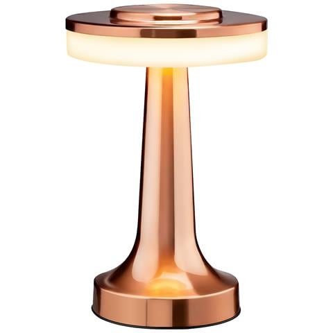Lampada Da Tavolo A Led Tattile Senza Fili Con 3 Intensità Regolabile, Rosa Champagne - Foto 1