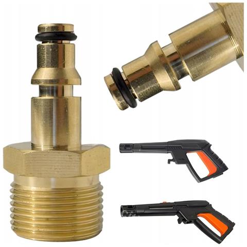 Adattatore Universale M22 Per Tubo Compatibile Con Idropulitrici Patriot, Daewoo, Bort, Yili - Ottone, Filettatura M22x1,5, Montaggio Rapido - Foto 1