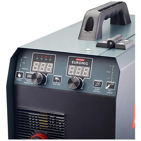 EuroMIG 150A Saldatrice MIG Set, Semi-automatica Inverter Digitale, 240V con trainafilo, Saldatrice professionale per uso industriale - Foto 2
