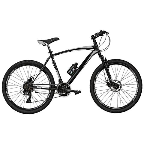 Bici Da Uomo Mountain Bike Misura 27,5 Bicicletta Mtb Nevada Cambio 21v Con Forcella Ammortizzata E Freni A Disco Meccanici - 54 Nero Argento Opaco - Foto 1