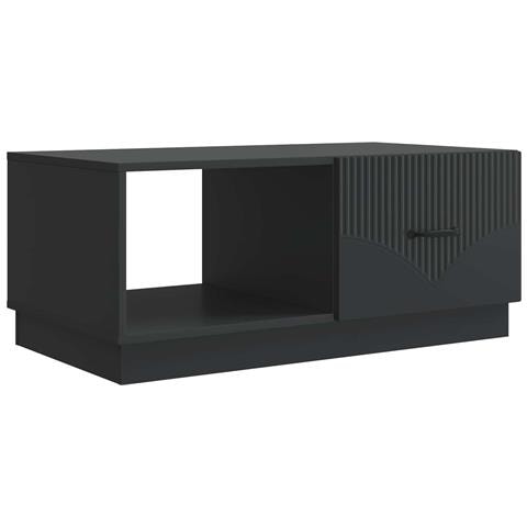 Tavolino da salotto Nero 90 x 50 x 37 cm Legno ingegnerizzato - Foto 1