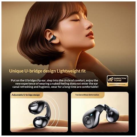 Auricolari Open-Ear per Lenovo - Grigio - Foto 4