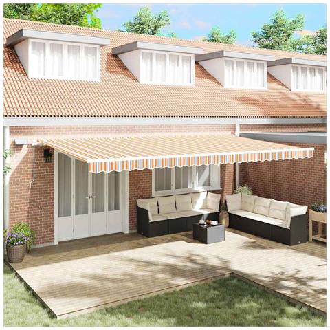 Tenda retrattile Multicolore 600 × 350 cm Tessuto e Alluminio - Foto 2