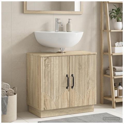Armadio per Lavabo da Bagno HOORN Rovere Sonoma - Foto 2