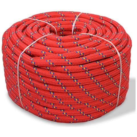 Corda Marina in Polipropilene 6 mm 100 m Rosso - Foto 1