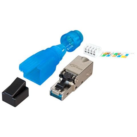 IWP-8P8C-TL6AS - Plug Cat. 6A RJ45 Tooless Schermato con Copriconnettore - Foto 1