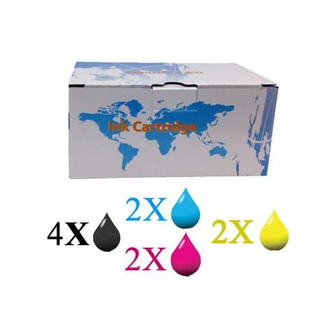 Kit 10 Cartucce Compatibile Conbrother Lc-980 Lc-1100 4xnero 2xciano 2xmagenta 2xgiallo - Foto 1