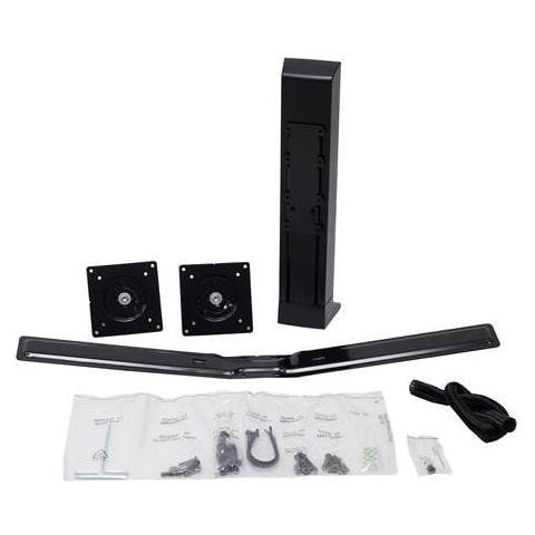 Supporto da Tavolo per Due Tv a Schermo Piatto da 24.5" max 12.7Kg Nero  - Foto 2