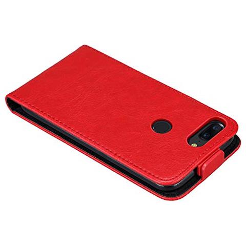 Custodia Compatibile Con Oneplus 5t In Rosso Mela - Coperchio Protettivo In Design Flip Con Chiusura Magnetica - Foto 2
