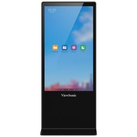 EP5542T visualizzatore di messaggi Design totem 139,7 cm (55") LED 450 cd /m² 4K Ultra HD Nero Touch screen Android 8.0 - Foto 1