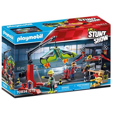 Air Stunt Show Officina Riparazioni Con Gru Personaggi E Accessori - Foto 1