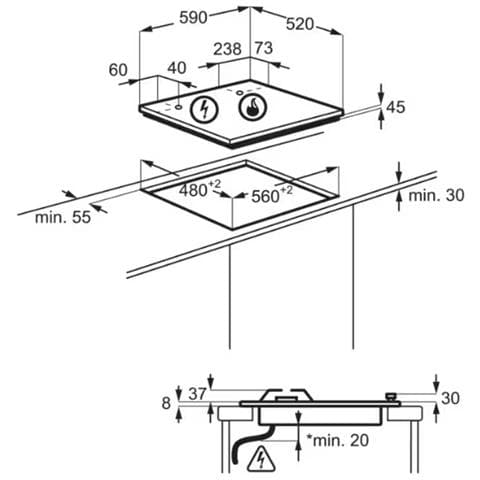 Piano Cottura HKB64420NB a Gas 4 Fuochi Gas Colore Nero - Foto 9