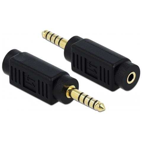 65994 adattatore per inversione del genere dei cavi 4.4 mm 5 pin 3.5 mm 3 pin Nero - Foto 1