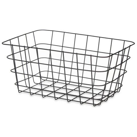 Cestino Multiuso Rettangolare Nero Metallo 30,3 X 14 X 22,5 Cm (6 Unità) - Foto 2