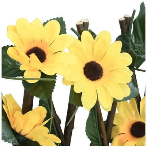 Traliccio Edera Artificiale Espandibile 5pz Giallo 180x60 cm - Foto 2