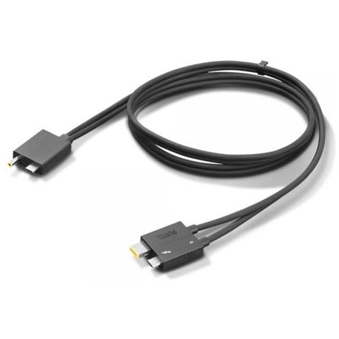 Cavo Split Docking Station per Thunderbolt 40B00300US P /N 4X91K16970, 0,7 m, 40 Gbit /s, Colore Nero - Foto 1