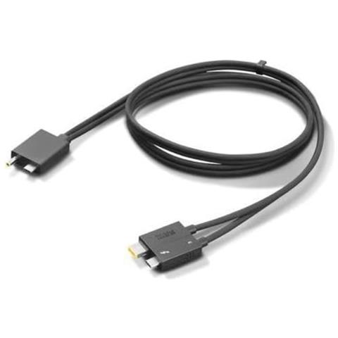 Cavo Split Docking Station per Thunderbolt 40B00300US P /N 4X91K16970, 0,7 m, 40 Gbit /s, Colore Nero - Foto 4