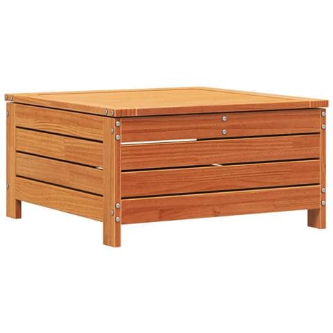 Poggiapiedi Giardino Marrone Cera 62x63,5x32 cm Massello Pino - Foto 2