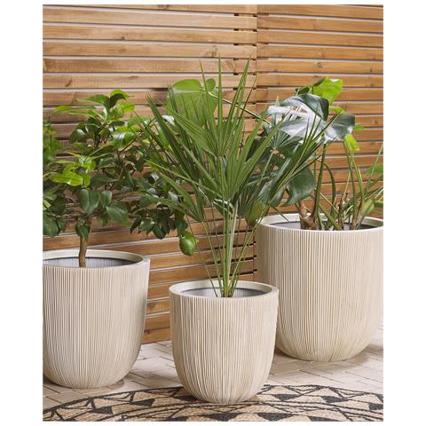 Vaso Per Piante Chios 31 Cm Beige - Foto 7