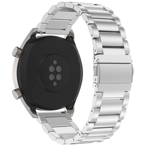 Cinturino In Acciaio Inossidabile Per Huawei Watch Gt4 45 Mm /watch 4 Pro Da 20 Mm / 42 Mm Silver - Foto 1