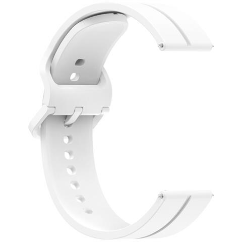 Cinturini Di Ricambio In Silicone Per Orologio Haylou Da 22 Mm White - Foto 1