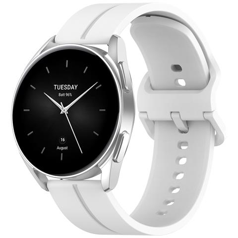 Cinturini Di Ricambio In Silicone Per Orologio Haylou Da 22 Mm White - Foto 5