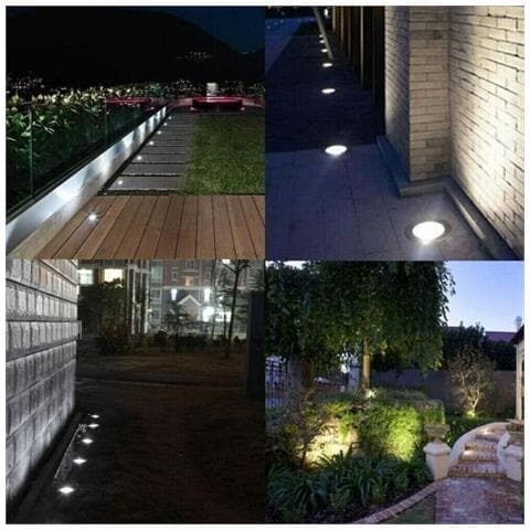 Faretto Calpestabile Da Terra Segnapassi 5 W Led Luce Bianca Acciaio Ip67 - Foto 7