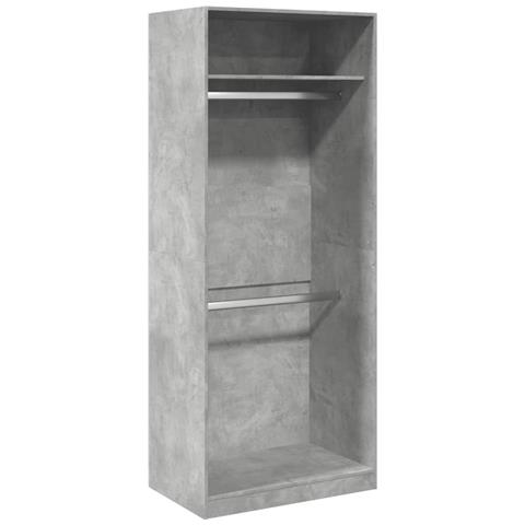 Armadio Grigio Cemento 80x50x200 Cm In Legno Multistrato - Foto 2
