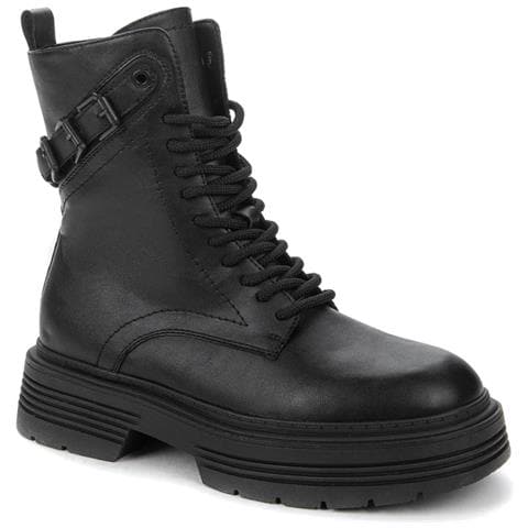 Black Casual Closed Warm Boots Stivaletti Sintetico E Tessile Scarpe Donna Nero Eu 36, 838100/07-01 - Foto 1