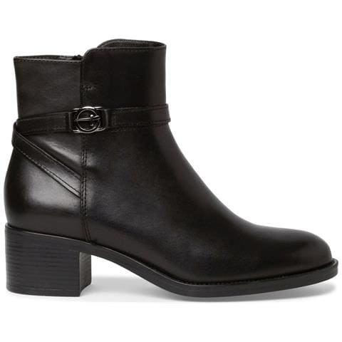 Black Casual Closed Booties Stivaletti Pelle Scarpe Donna Nero Eu 37, 1-25017-41 001 - Foto 2