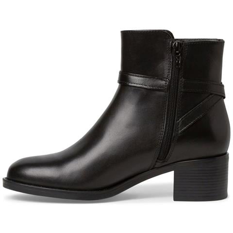Black Casual Closed Booties Stivaletti Pelle Scarpe Donna Nero Eu 37, 1-25017-41 001 - Foto 3