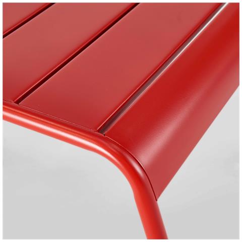 Appoggia Piedi In Metallo Rosso - Palavas - Foto 2