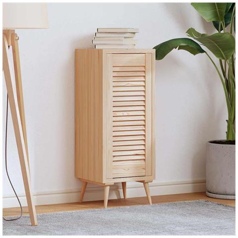 Anta Con Design A Lamelle 69x29,5 Cm In Legno Di Pino - Foto 3